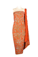 Wrap around Sarong Pagne Pareo Rayon Batik Orange
