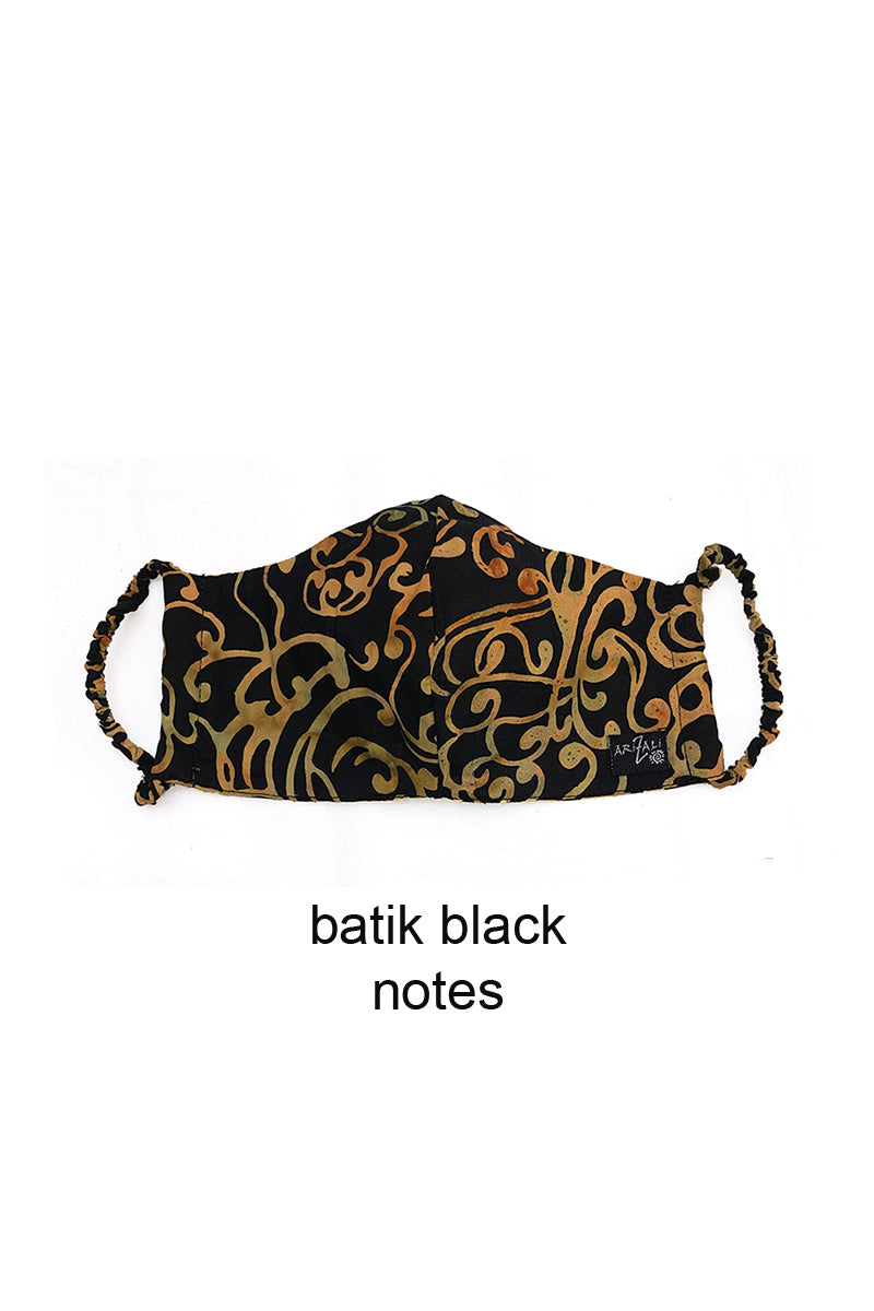 Batik Face Mask Black