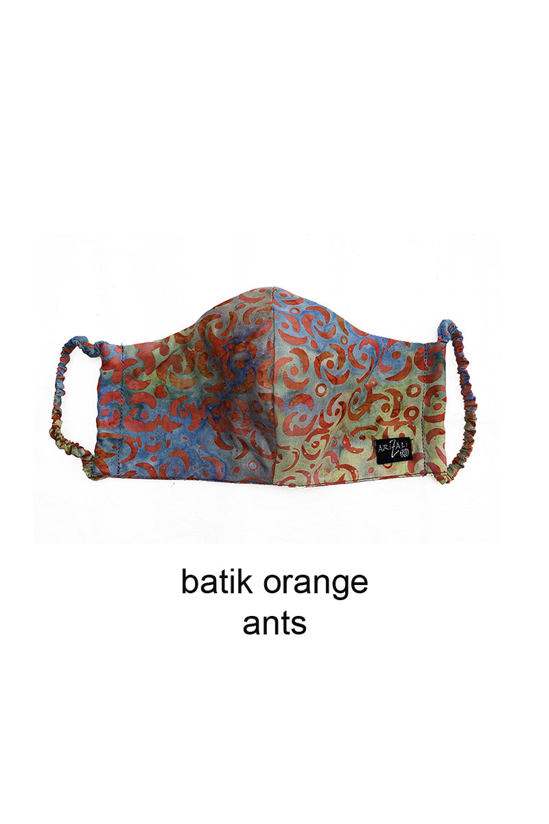 Batik Face Mask Orange