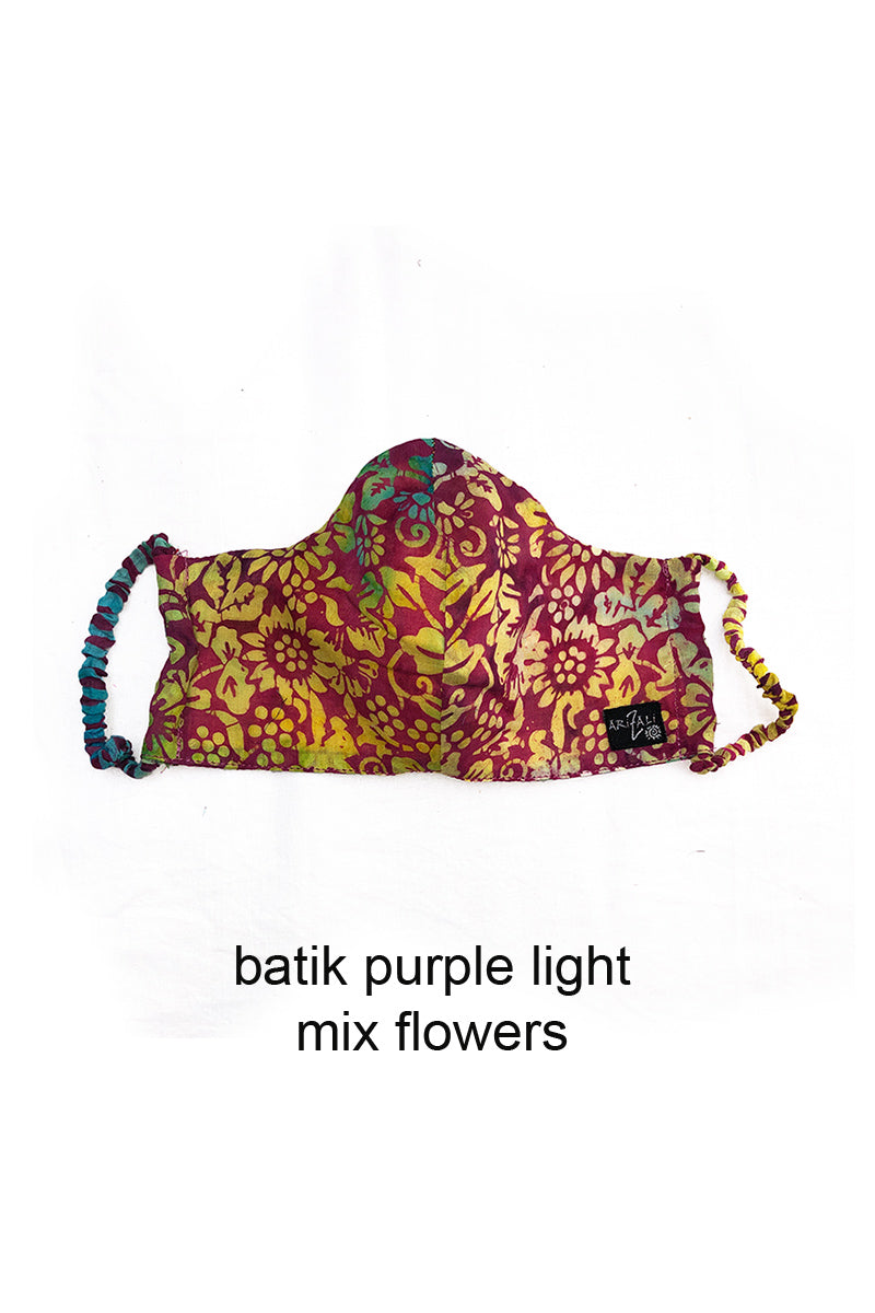 Batik Face Mask Purple