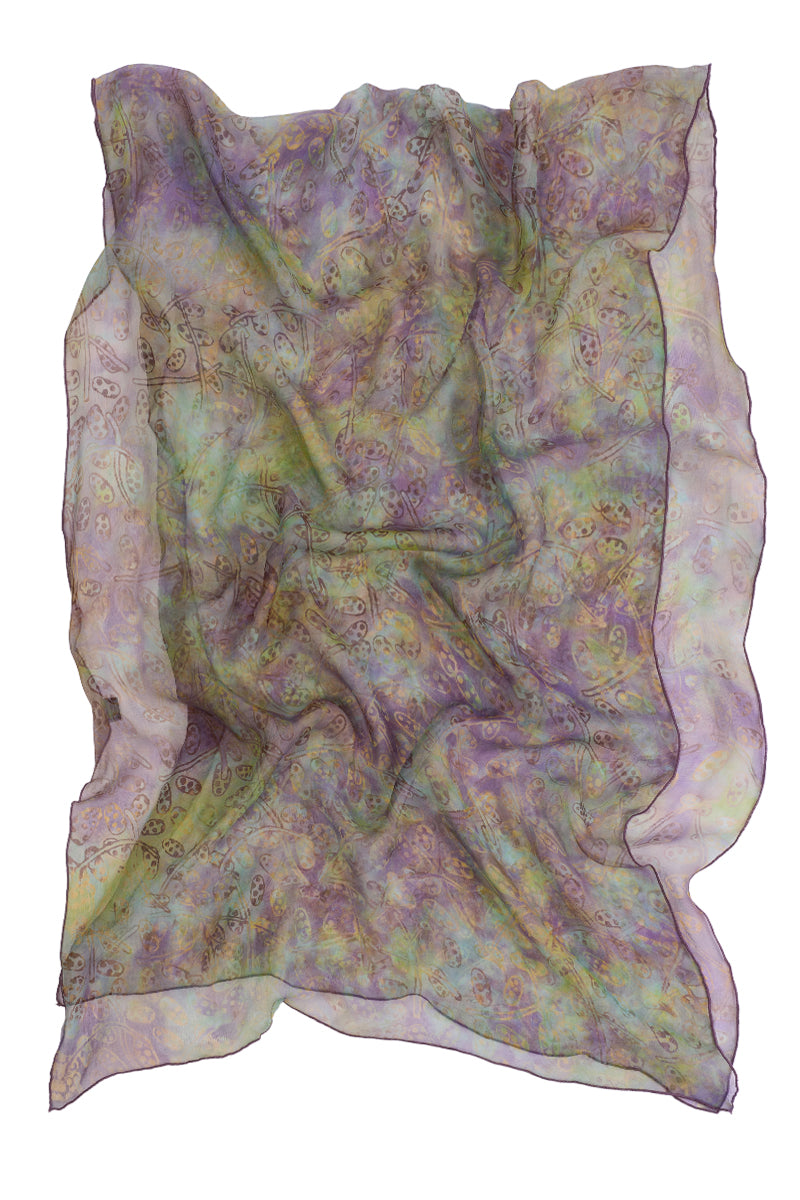 100% Silk Chiffon Scarf