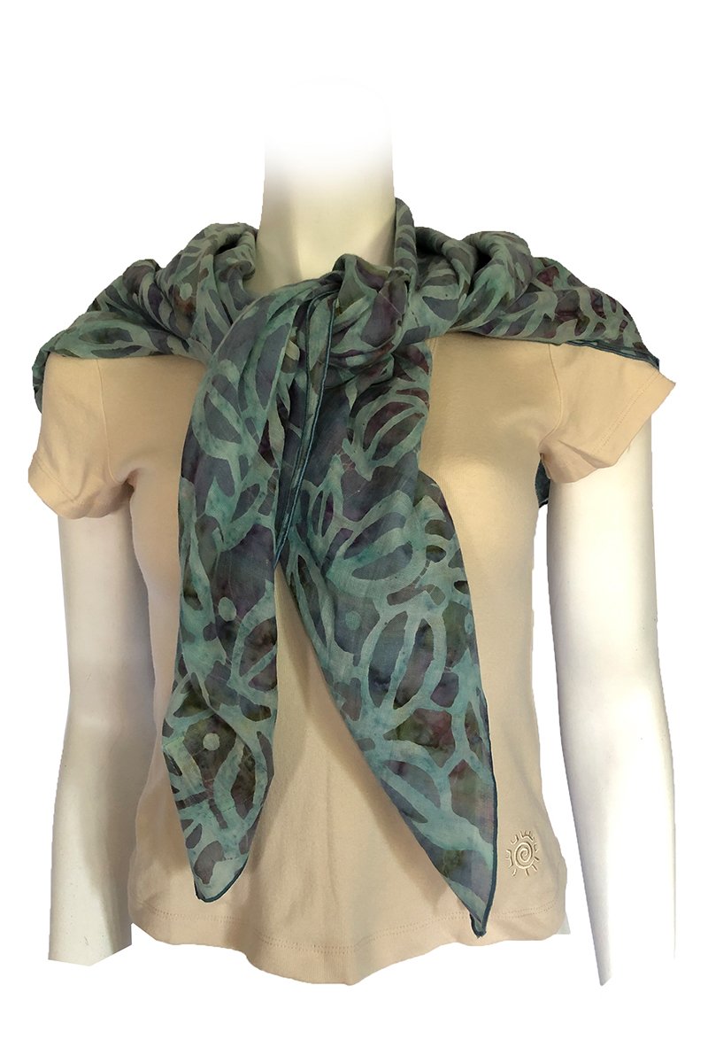 Gauze Fabric Square Scarf