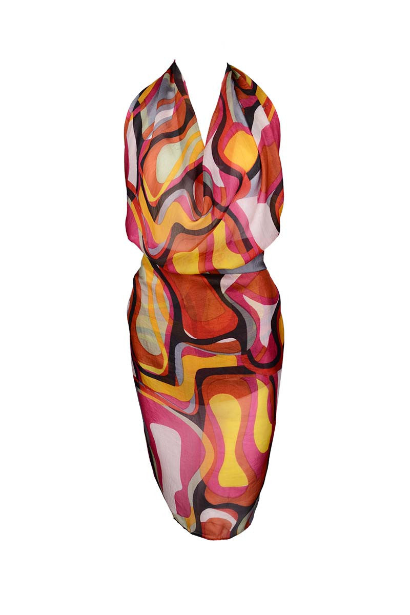 sarong geometric print
