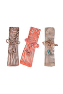 Wrapping of Sarong with Ribbon and Beads
