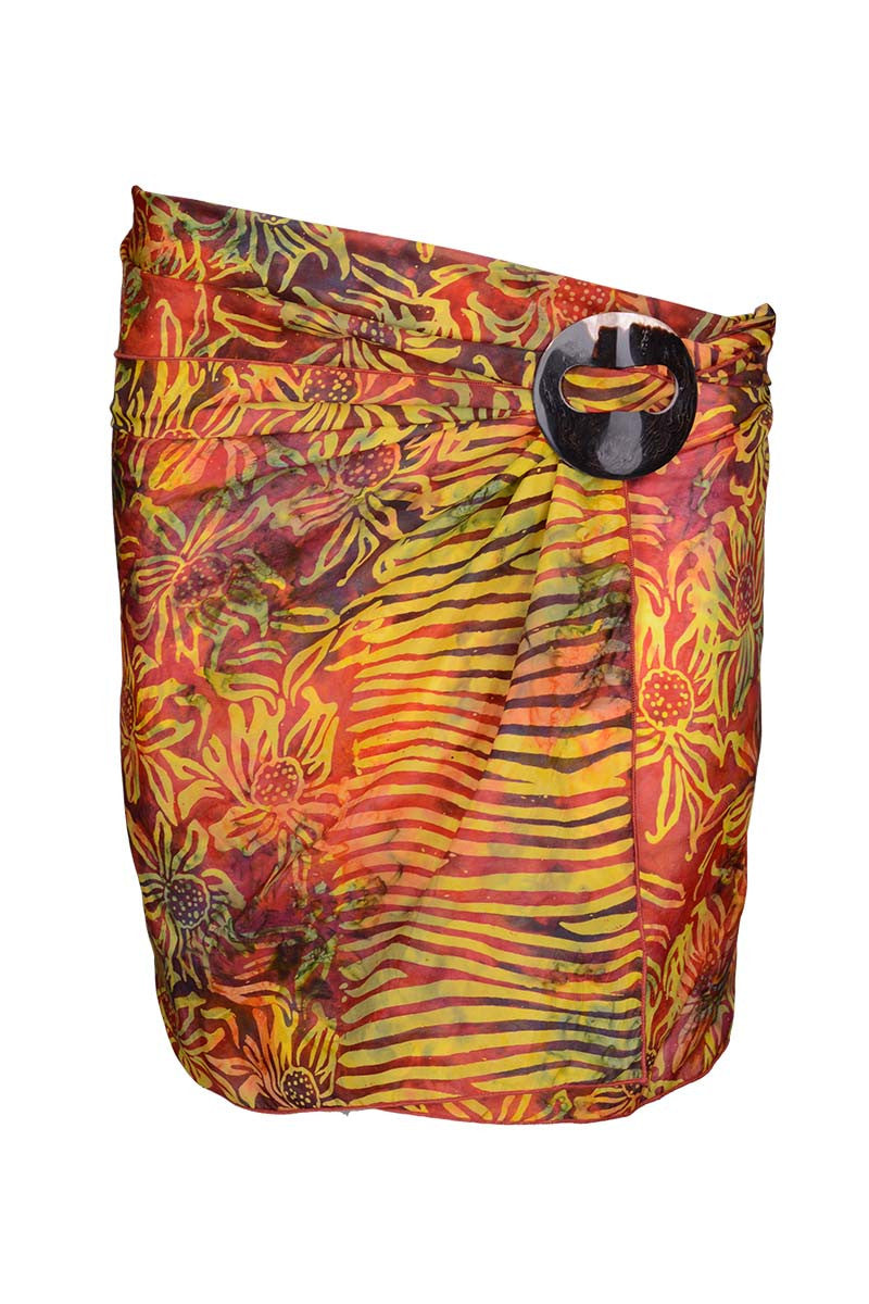 Orange Purple Min Sarong Silk