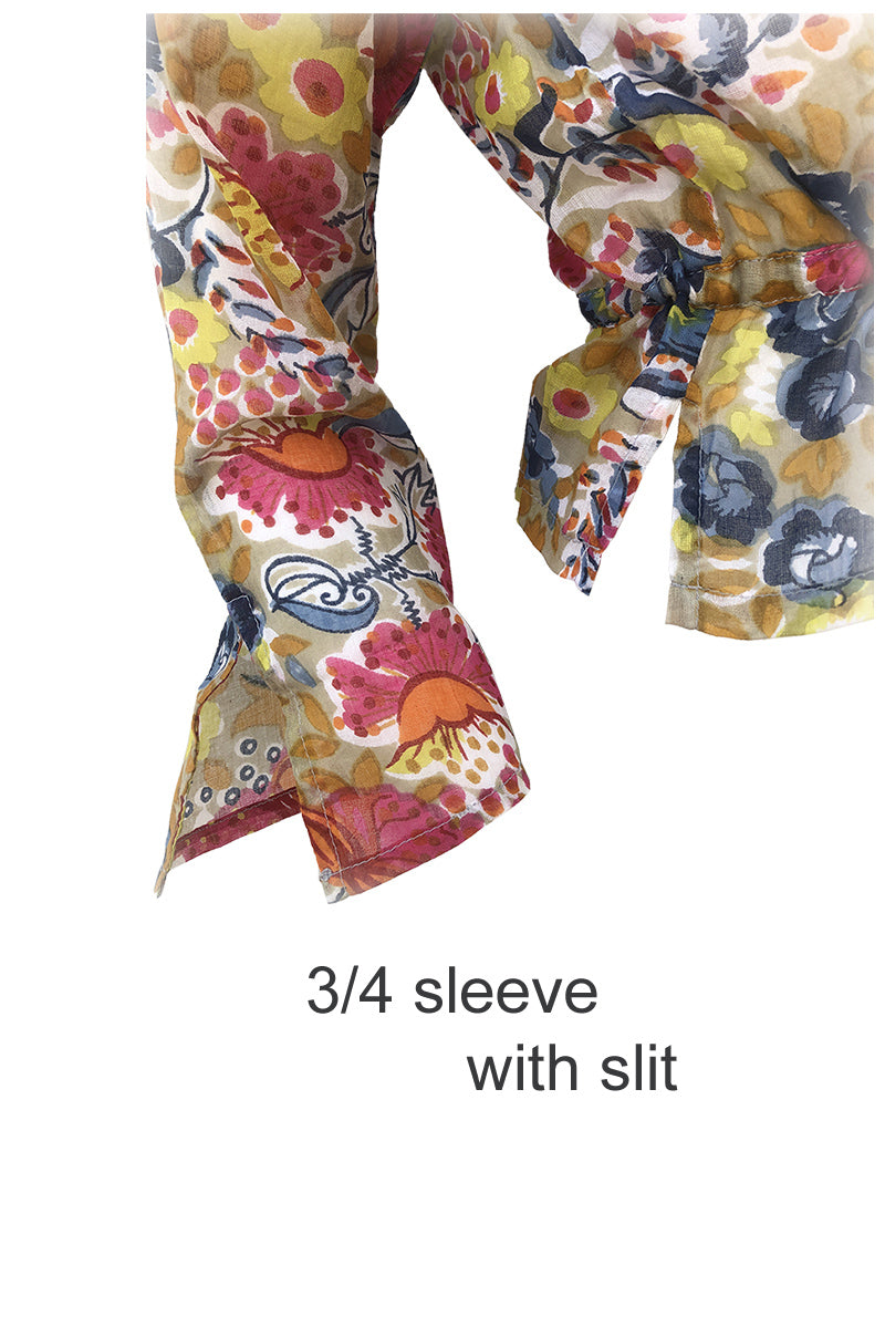 3/4 Sleeve with Slit