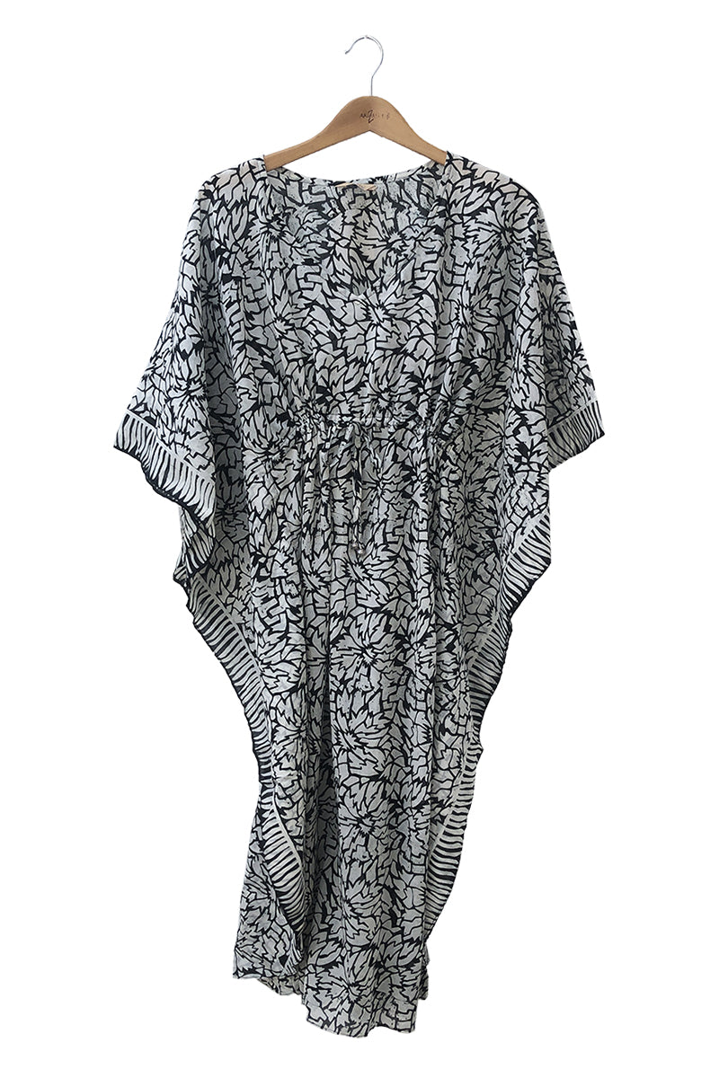 Long Kaftan Black & White