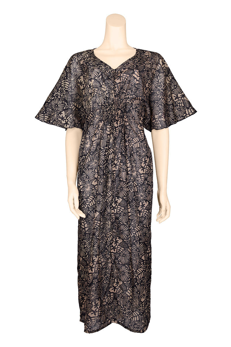 summer dress 3/4 cotton batik