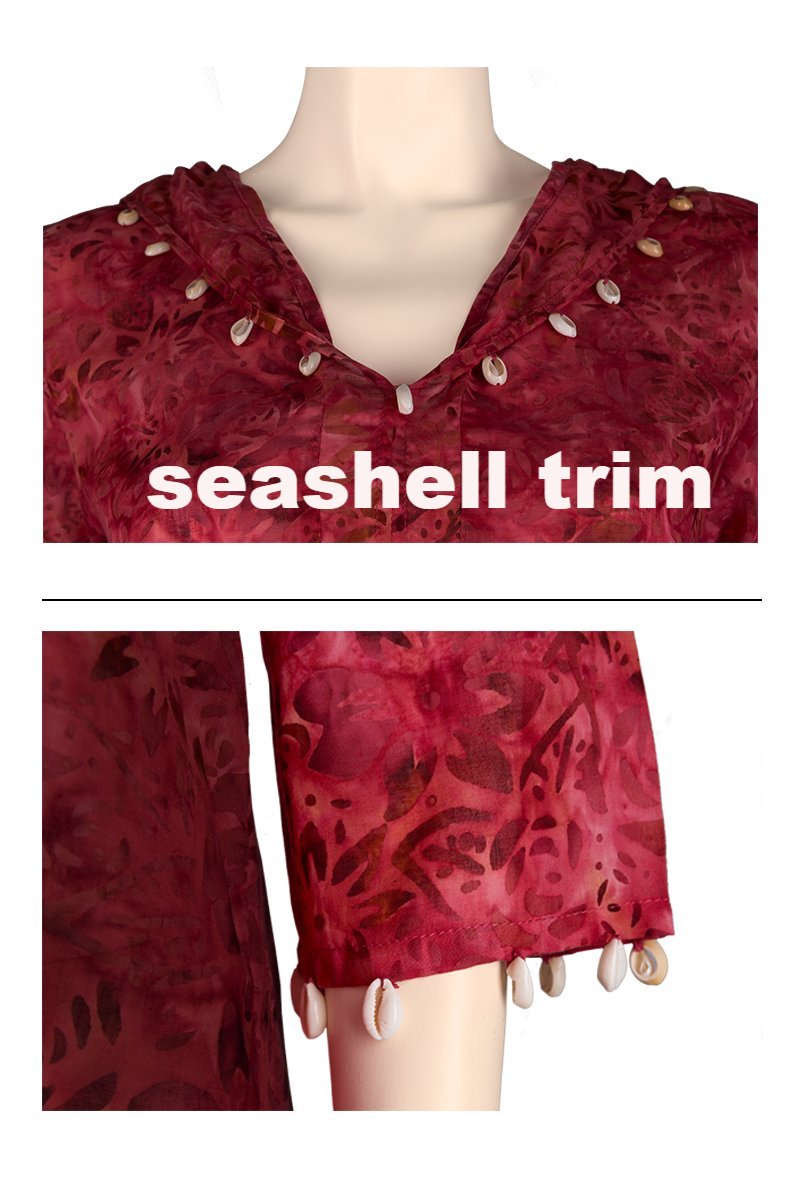 Details of Hooded Top with Seashells