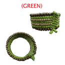 wooden bangle green