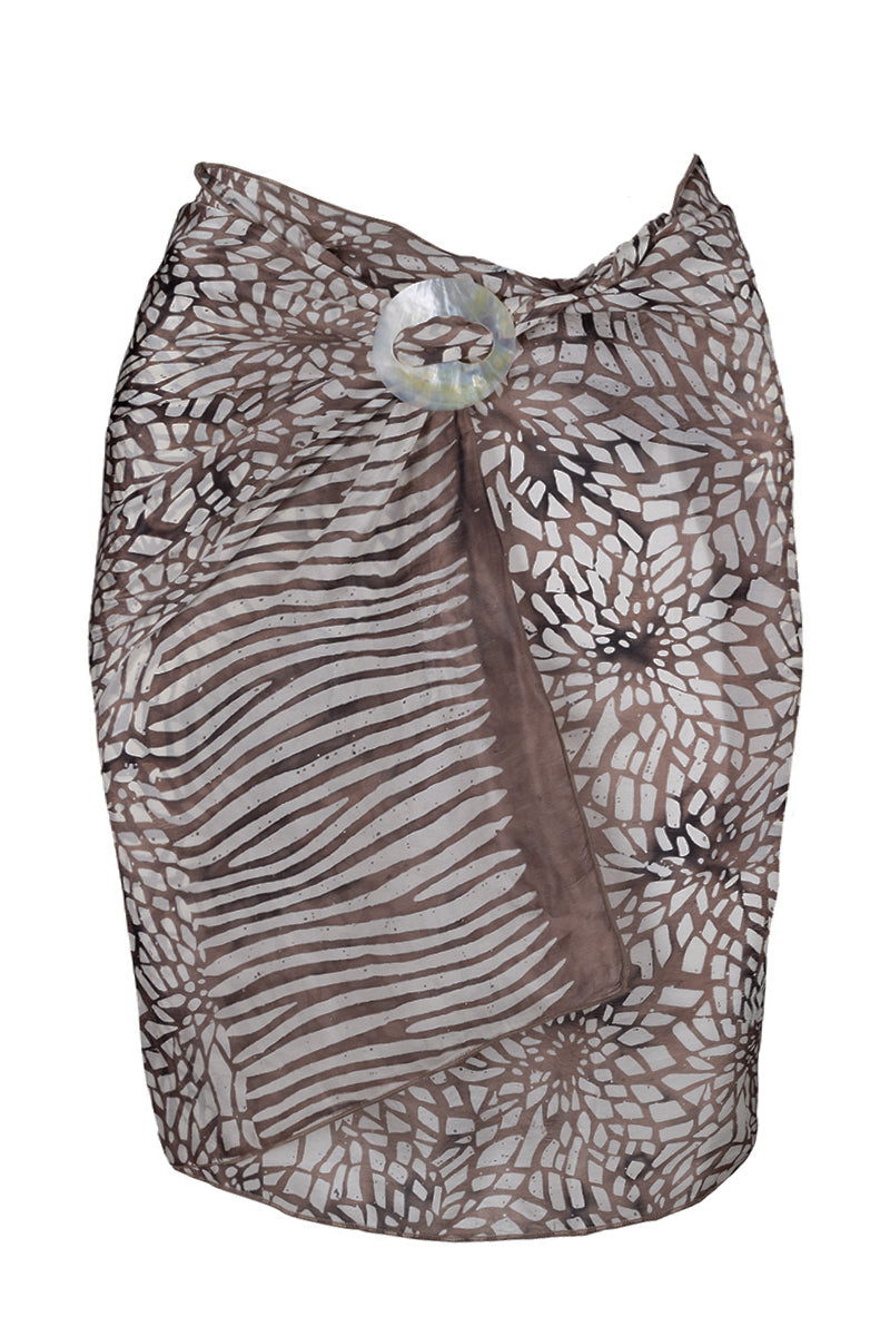 Mini Sarong Silk "Foggy"
