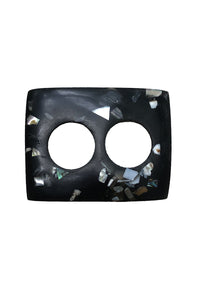 Sarong Buckle Black Rectangle