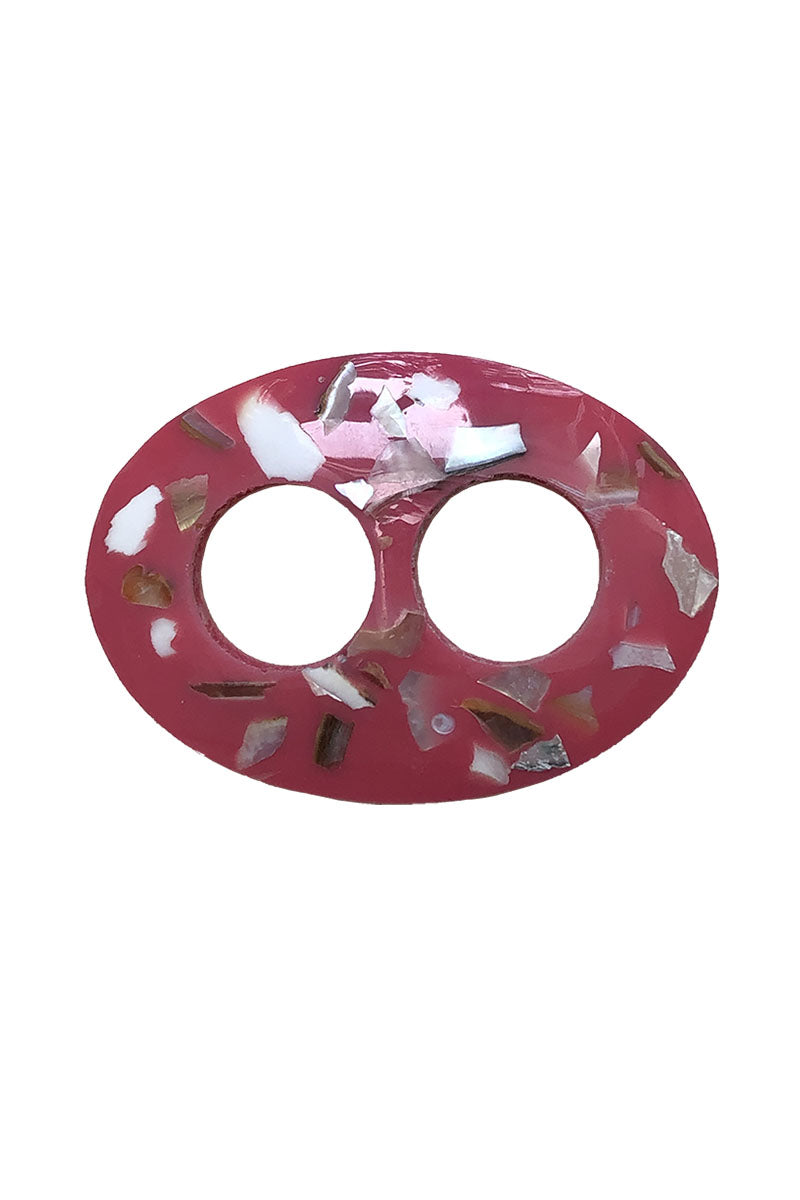 Sarong Buckle Pink Oval