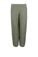 lady's linen trousers, cropped pants linen, casual lady's linen pants