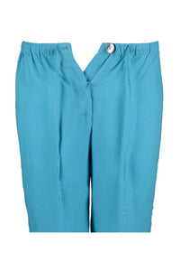 zip detail for linen pants