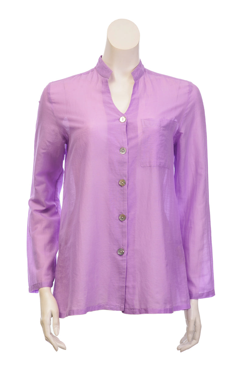 Blouse with MOP Buttons