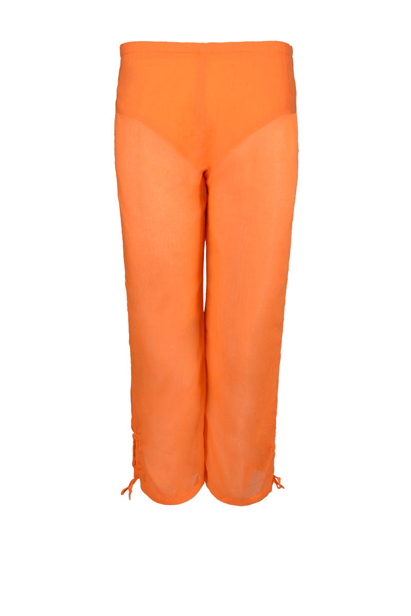 orange capri pants