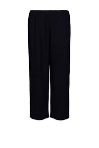 Rayon straight Pants black