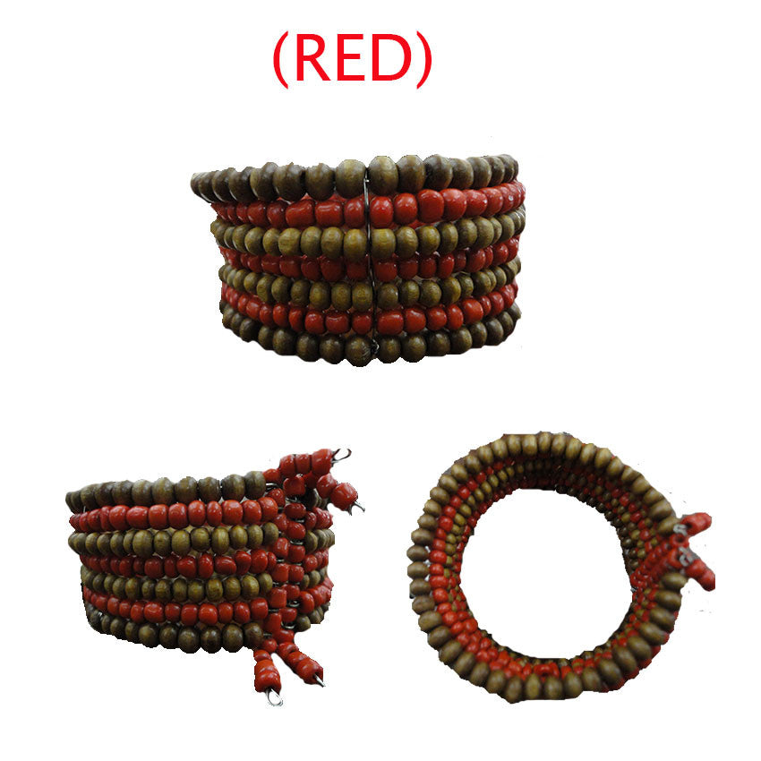 wooden bangle red