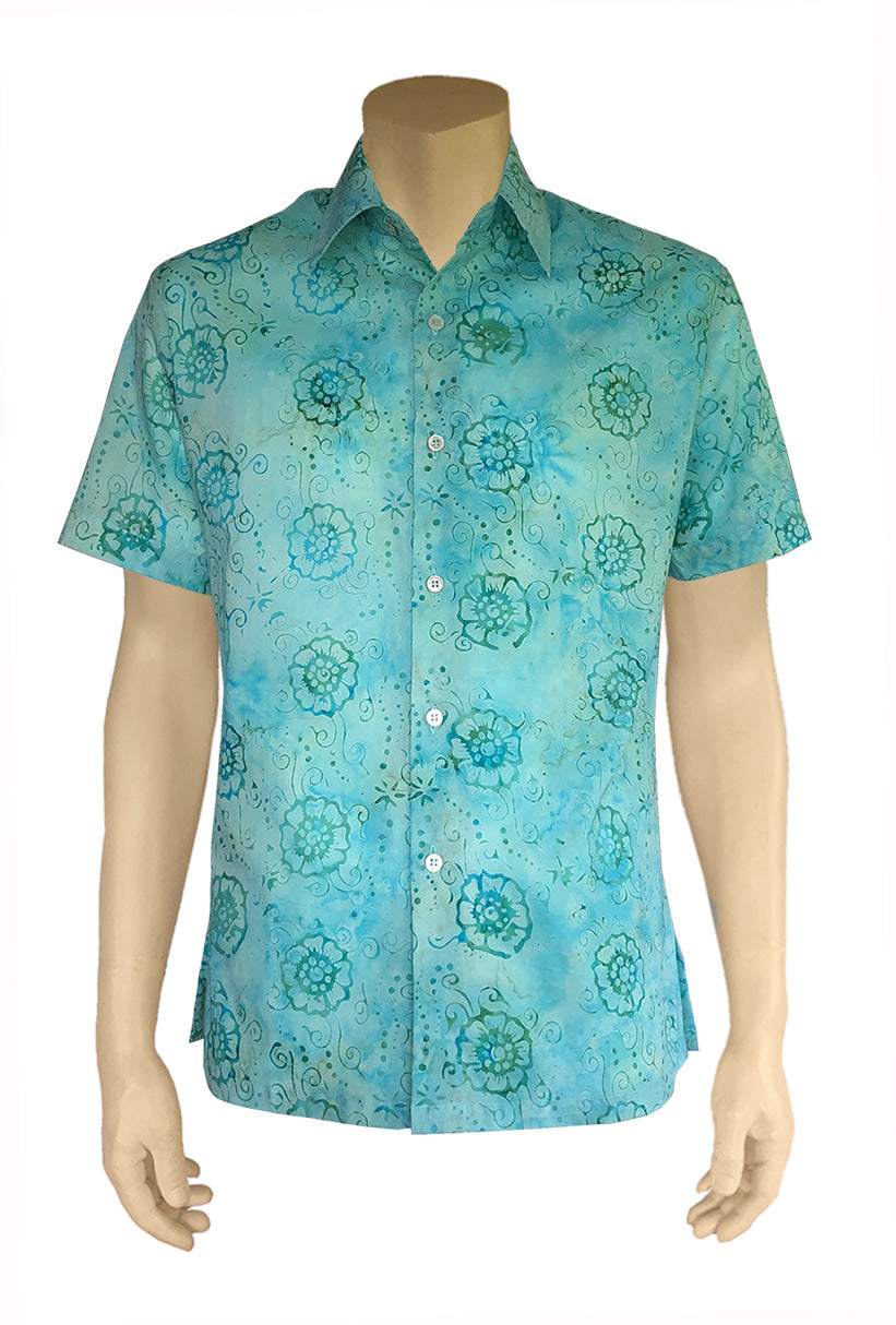 Men Shirt Batik Short Sleeve