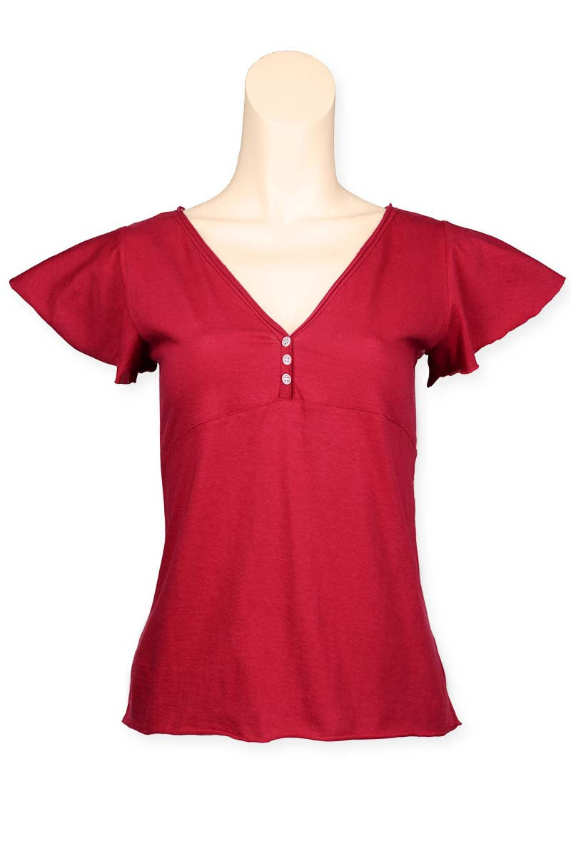 Pure Cotton Fancy Red Tee