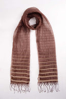 fancy organza shawl choco